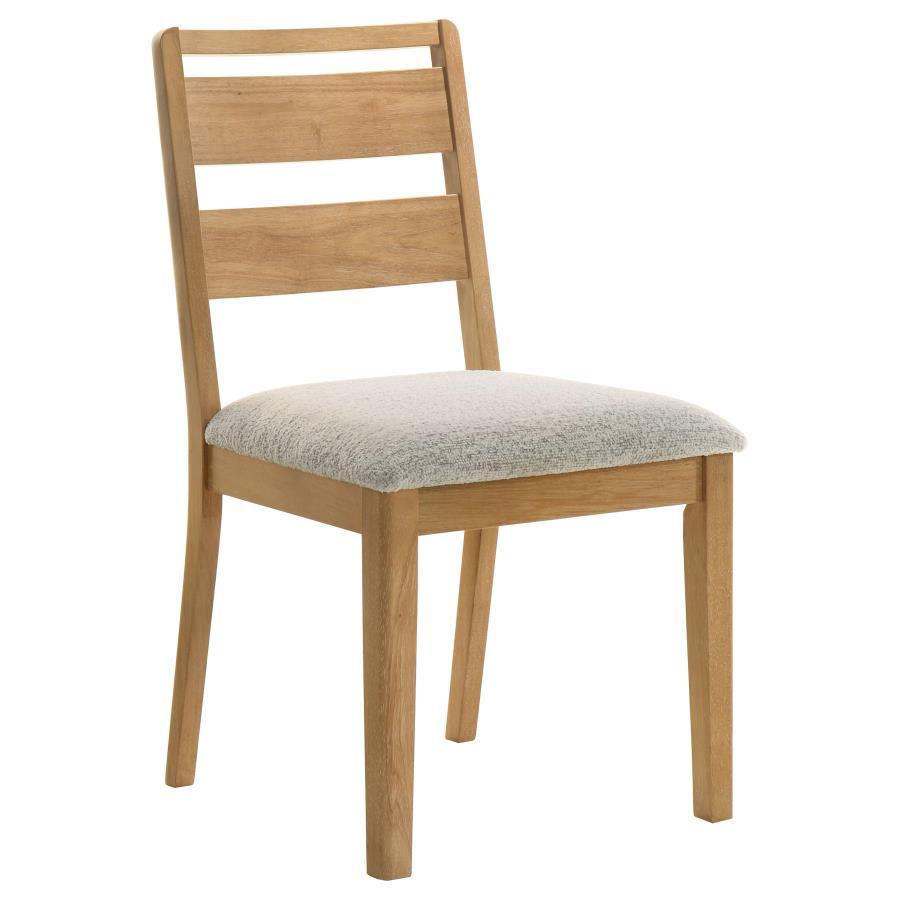 Duncan - Ladder Back Dining Side Chair (Set of 2) - Washed Oak Chair Set modern furniture Contempo Furniture
