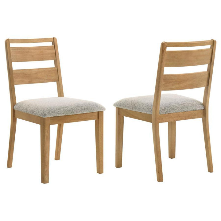 Duncan - Ladder Back Dining Side Chair (Set of 2) - Washed Oak Chair Set modern furniture Contempo Furniture