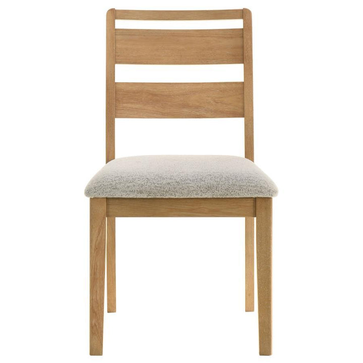Duncan - Ladder Back Dining Side Chair (Set of 2) - Washed Oak Chair Set modern furniture Contempo Furniture