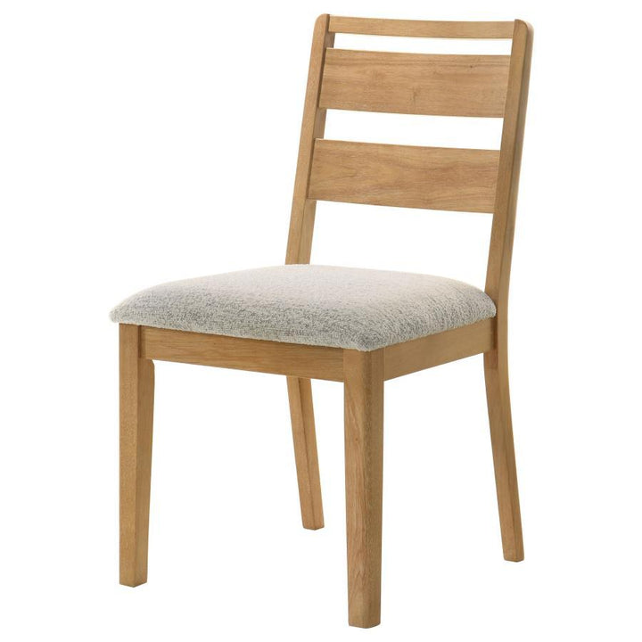 Duncan - Ladder Back Dining Side Chair (Set of 2) - Washed Oak Chair Set modern furniture Contempo Furniture