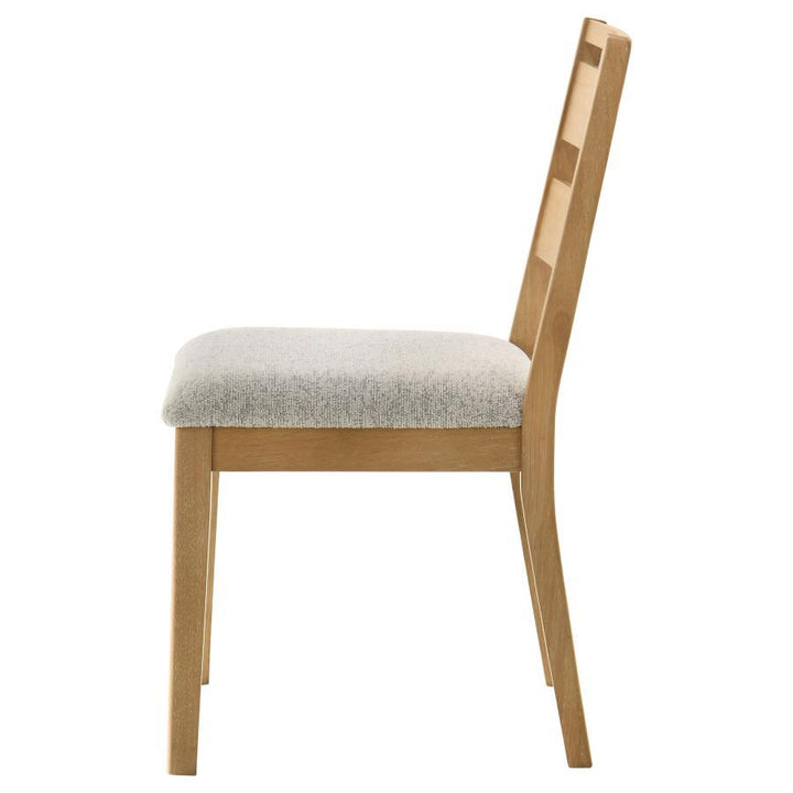 Duncan - Ladder Back Dining Side Chair (Set of 2) - Washed Oak Chair Set modern furniture Contempo Furniture