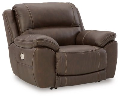 Dunleith Power Recliner - Dark Brown Reclining Chair modern furniture Contempo Furniture