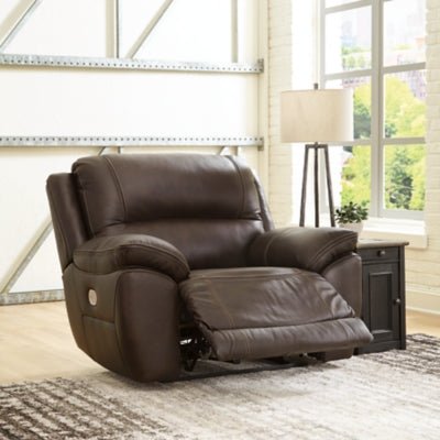 Dunleith Power Recliner - Dark Brown Reclining Chair modern furniture Contempo Furniture