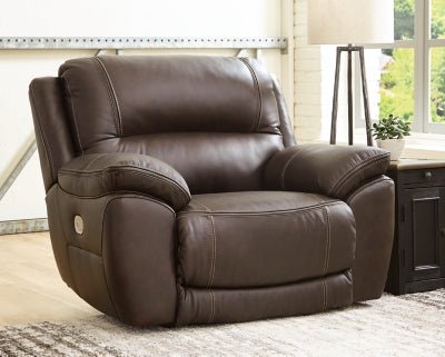 Dunleith Power Recliner - Dark Brown Reclining Chair modern furniture Contempo Furniture