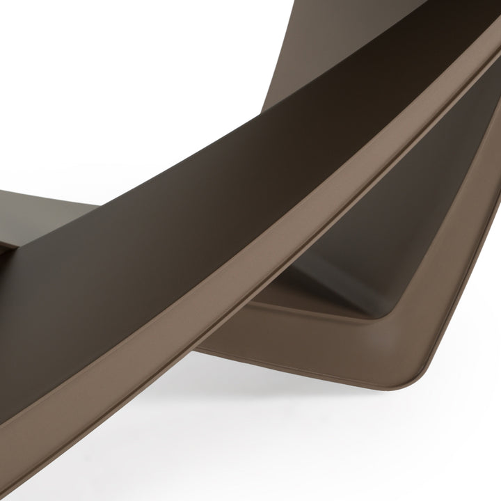 Dunster - Contemporary Beige Ceramic + Metallic Grey Extendable Dining Table - View 6