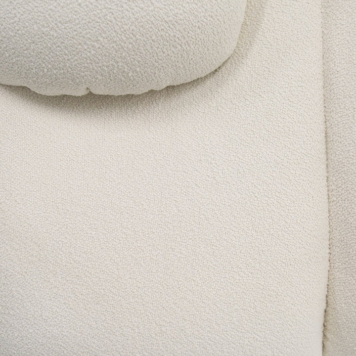 Duran - Contemporary White Fabric 4-Seater Sofa