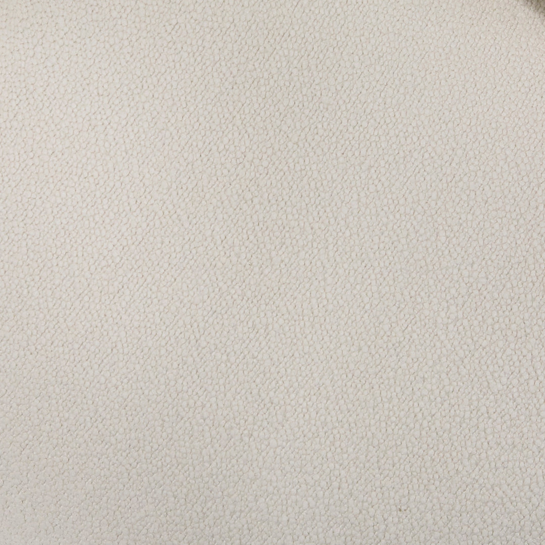 Duran - Contemporary White Fabric Loveseat Sofa