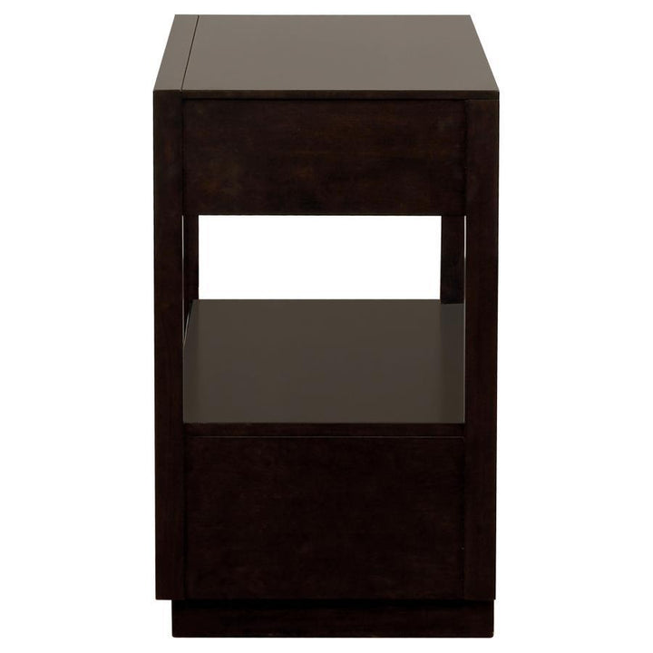 Durango - 2 - Drawer Nightstand - Smoked Peppercorn Accent Nightstand modern furniture Contempo Furniture