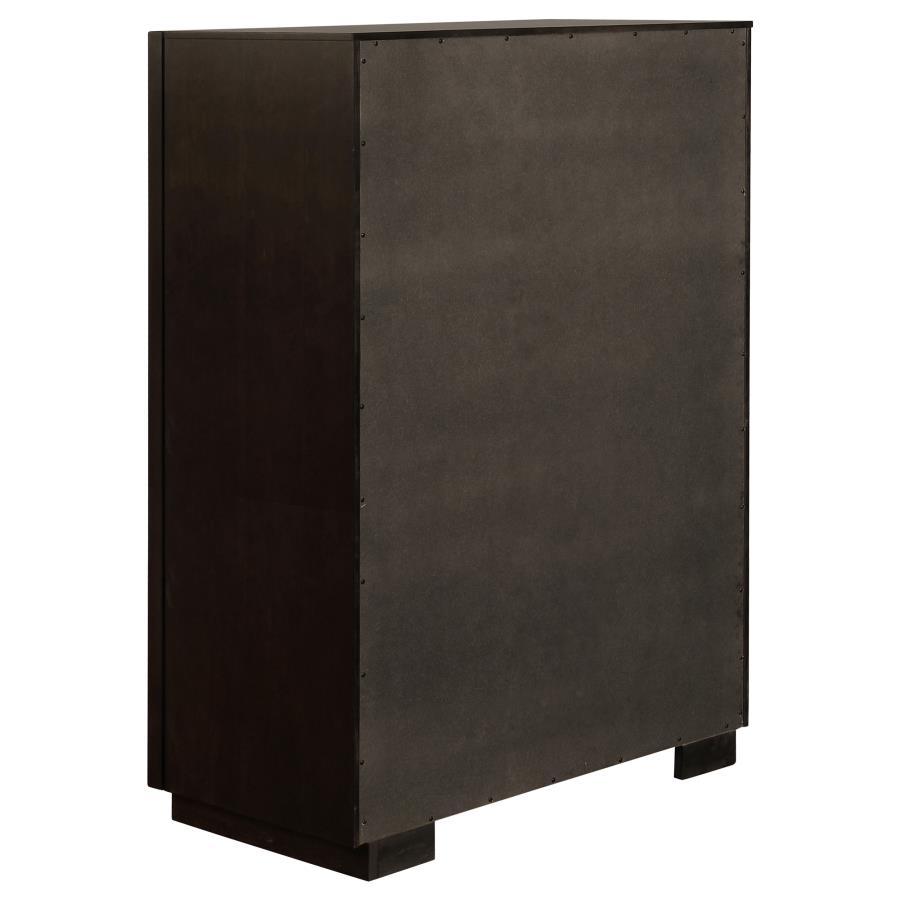 Durango - 5 - Drawer Bedroom Chest - Smoked Peppercorn Accent Chest modern furniture Contempo Furniture