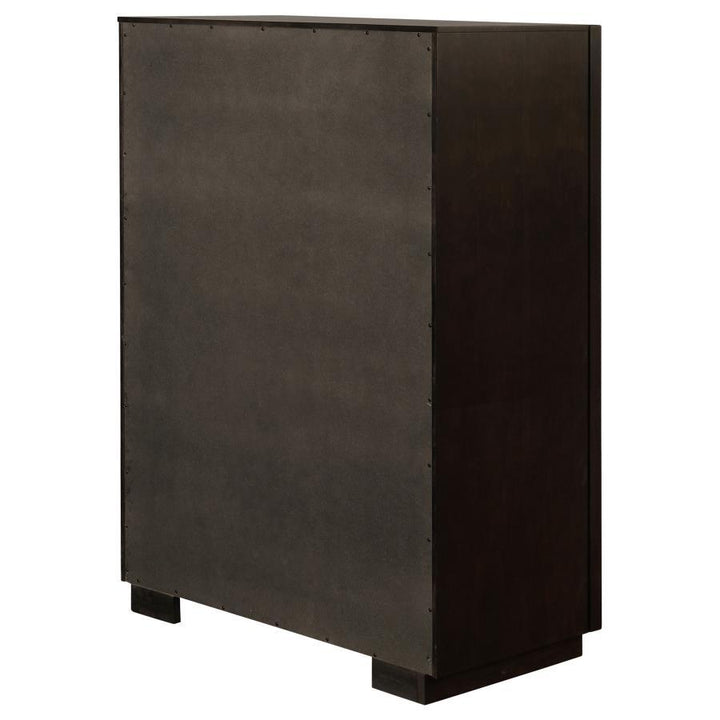 Durango - 5 - Drawer Bedroom Chest - Smoked Peppercorn Accent Chest modern furniture Contempo Furniture