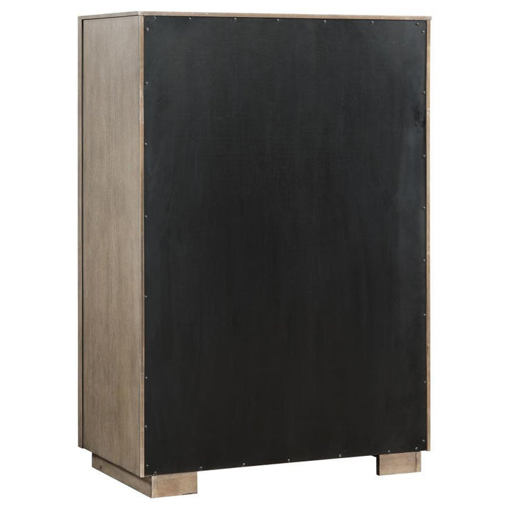 Durango - 5 - Drawer Bedroom Chest - Washed Oak Accent Chest modern furniture Contempo Furniture