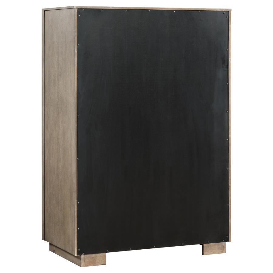 Durango - 5 - Drawer Bedroom Chest - Washed Oak Accent Chest modern furniture Contempo Furniture