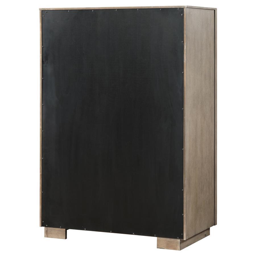 Durango - 5 - Drawer Bedroom Chest - Washed Oak Accent Chest modern furniture Contempo Furniture