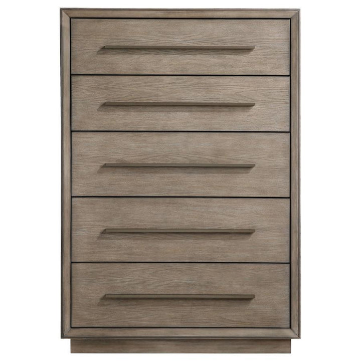 Durango - 5 - Drawer Bedroom Chest - Washed Oak Accent Chest modern furniture Contempo Furniture