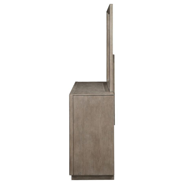 Durango - 8 - Drawer - Dresser And Mirror - Washed Oak Dresser &amp; Mirror modern furniture Contempo Furniture