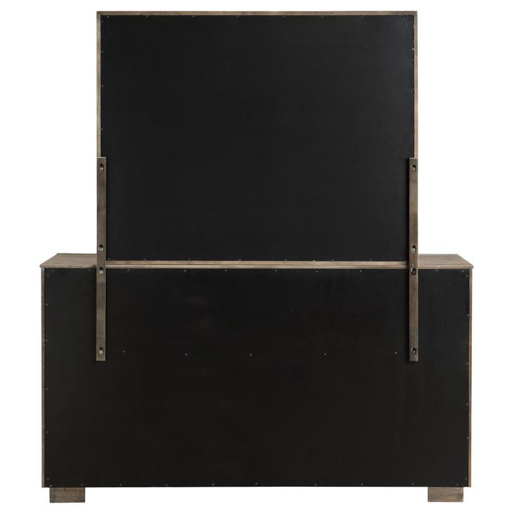 Durango - 8 - Drawer - Dresser And Mirror - Washed Oak Dresser &amp; Mirror modern furniture Contempo Furniture