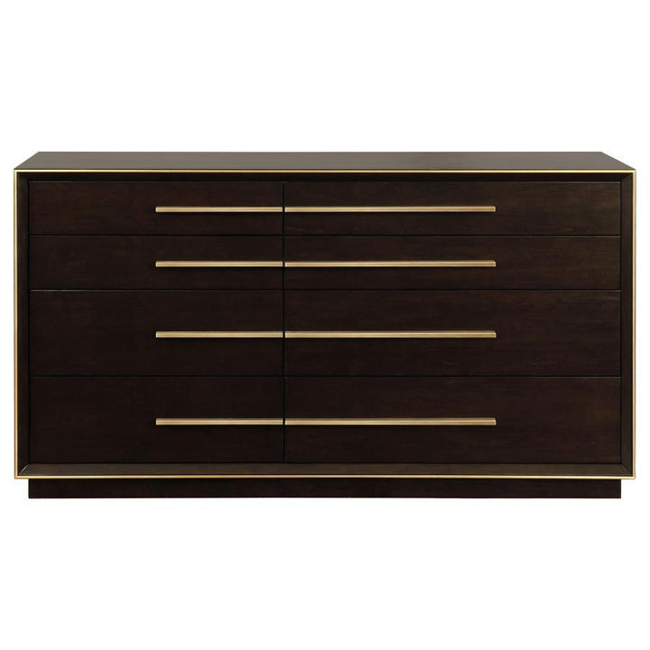 Durango - 8 - Drawer Dresser - Smoked Peppercorn Dressers modern furniture Contempo Furniture
