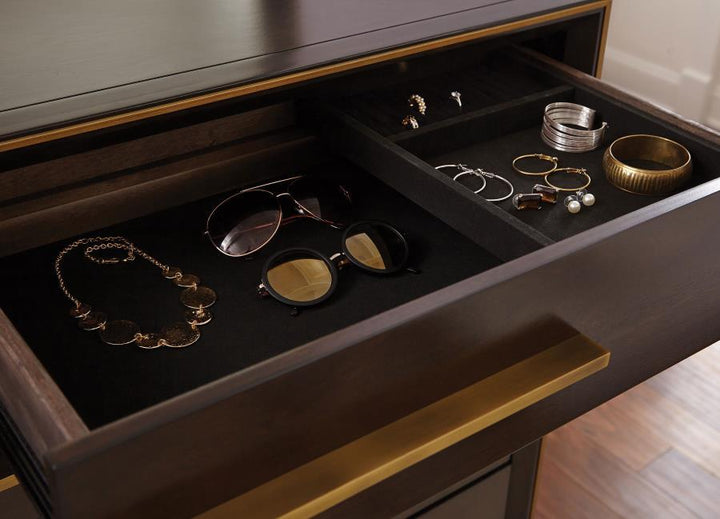 Durango - 8 - Drawer Dresser - Smoked Peppercorn Dressers modern furniture Contempo Furniture