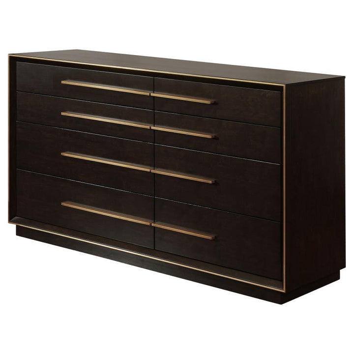 Durango - 8 - Drawer Dresser - Smoked Peppercorn Dressers modern furniture Contempo Furniture