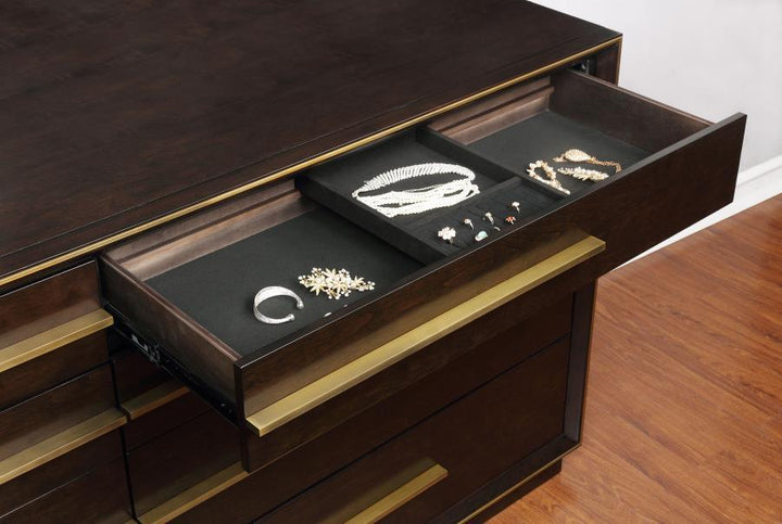 Durango - 8 - Drawer Dresser - Smoked Peppercorn Dressers modern furniture Contempo Furniture