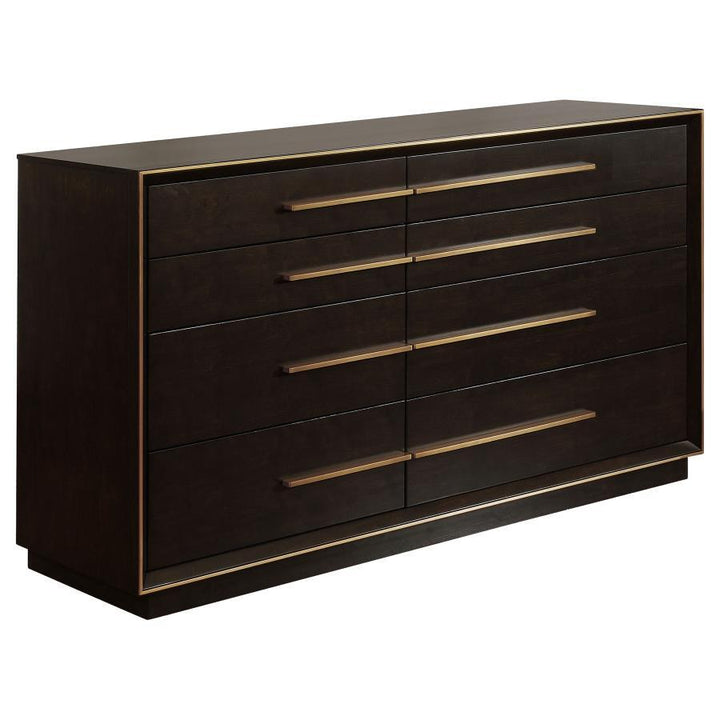 Durango - 8 - Drawer Dresser - Smoked Peppercorn Dressers modern furniture Contempo Furniture