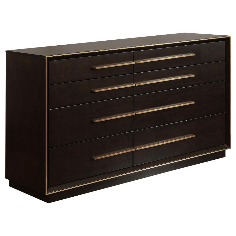 Durango - 8 - Drawer Dresser - Smoked Peppercorn Dressers modern furniture Contempo Furniture