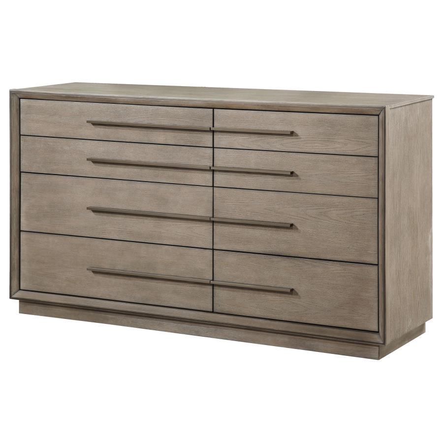 Durango - 8 - Drawer Dresser - Washed Oak Dressers modern furniture Contempo Furniture