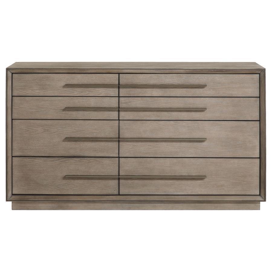 Durango - 8 - Drawer Dresser - Washed Oak Dressers modern furniture Contempo Furniture