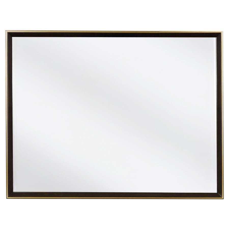 Durango - Dresser Mirror - Smoked Peppercorn Mirror modern furniture Contempo Furniture