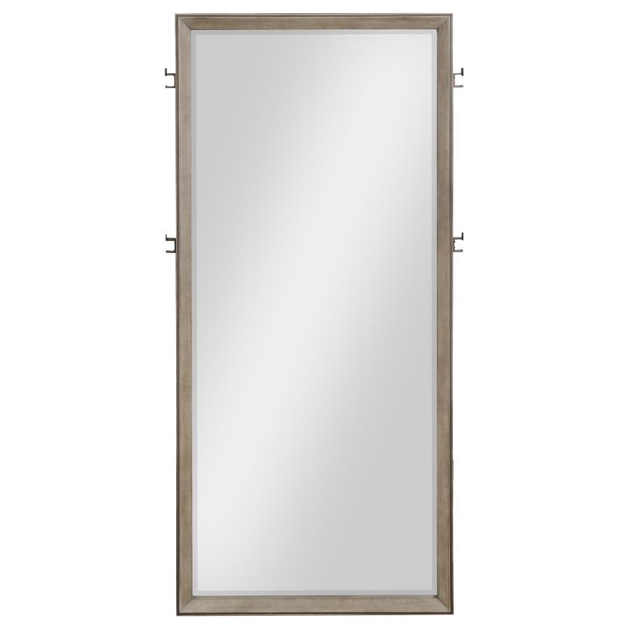 Durango - Full Length Standing Floor Mirror - Washed Oak Floor Mirror modern furniture Contempo Furniture