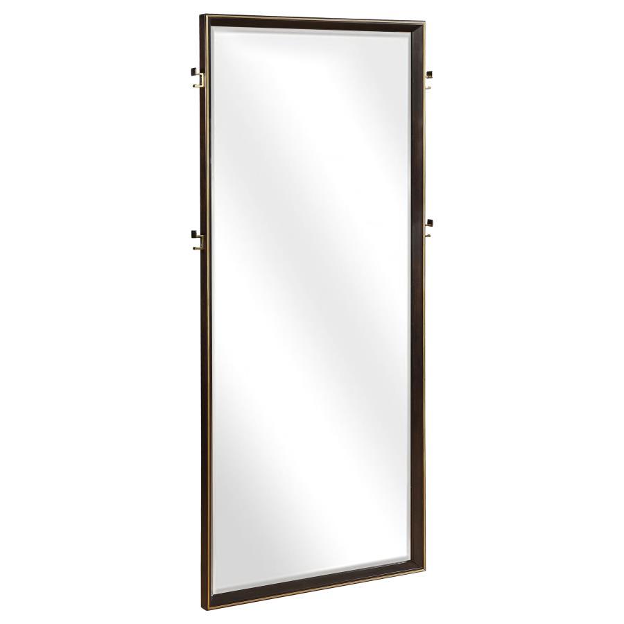 Durango - Standing Floor Mirror - Smoked Peppercorn Floor Mirror modern furniture Contempo Furniture