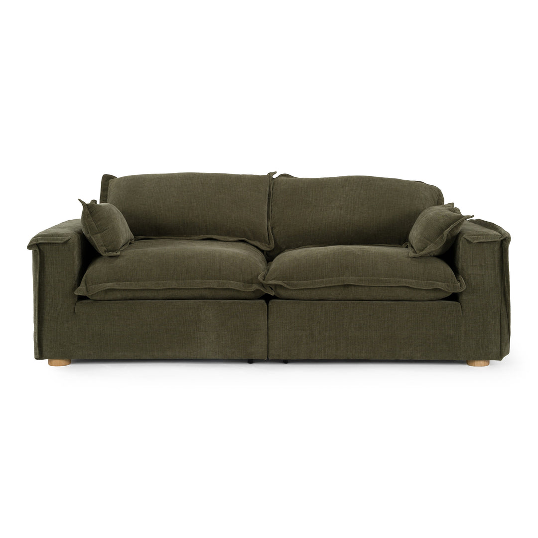 Durbin - Modern Green Fabric Sofa