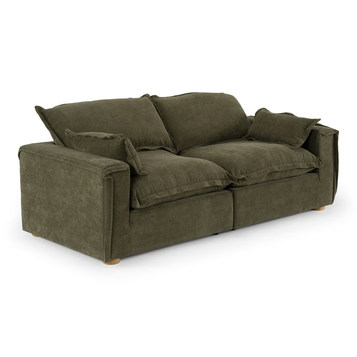 Durbin - Modern Green Fabric Sofa