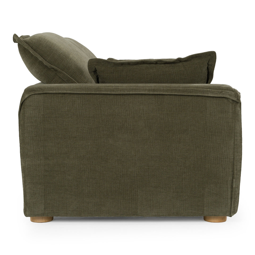 Durbin - Modern Green Fabric Sofa
