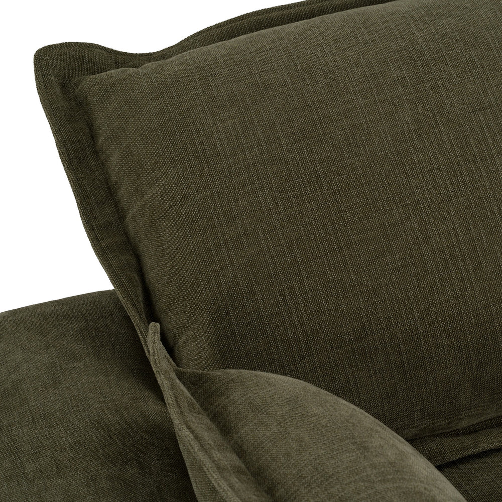 Durbin - Modern Green Fabric Sofa - View 7