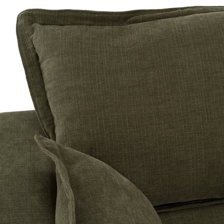 Durbin - Modern Green Fabric Loveseat