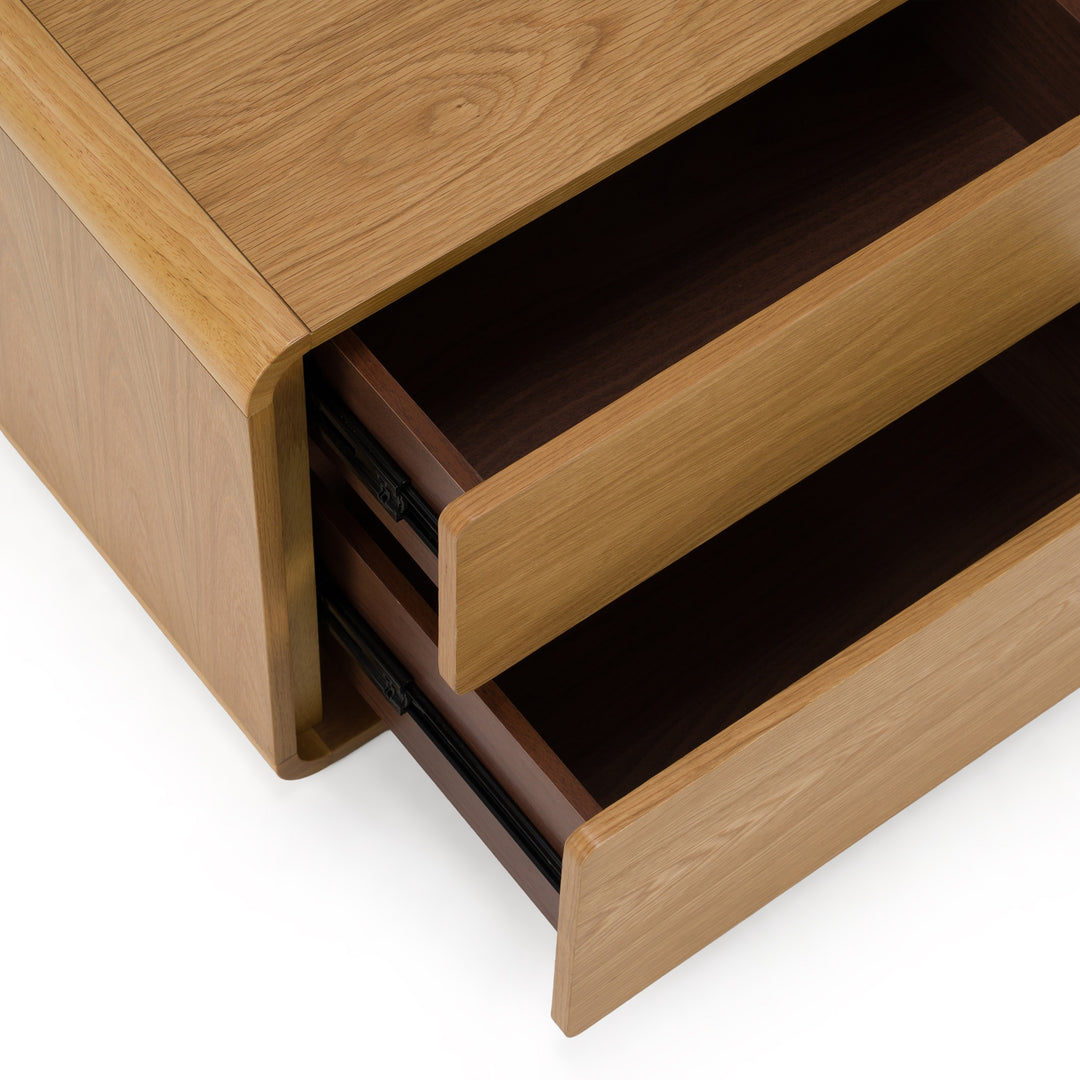 Dustin - Modern Natural Oak Nightstand