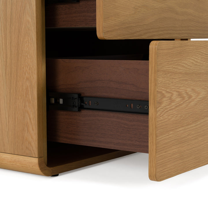Dustin - Modern Natural Oak Nightstand