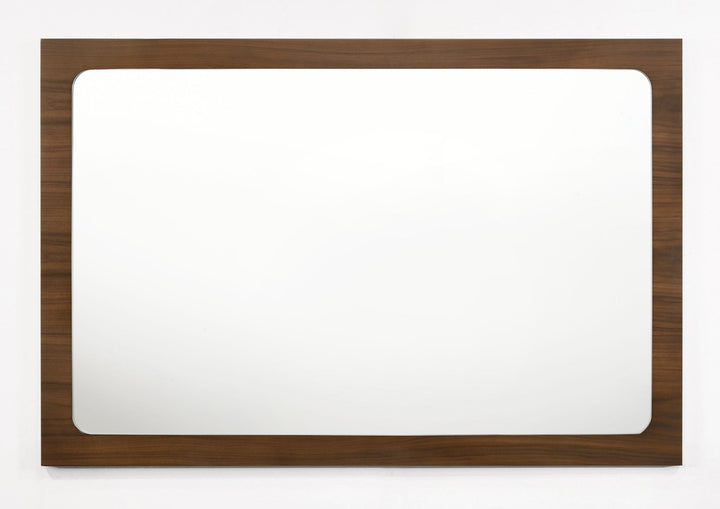 Dustin - Modern Walnut Mirror
