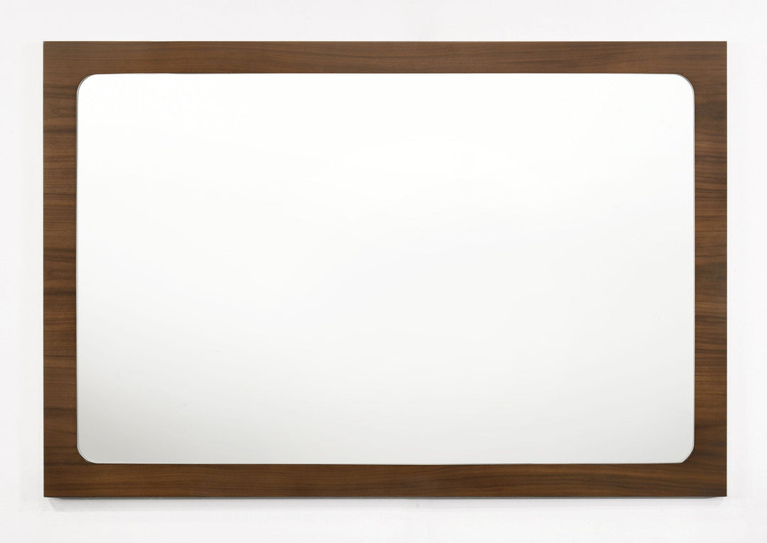Dustin - Modern Walnut Mirror