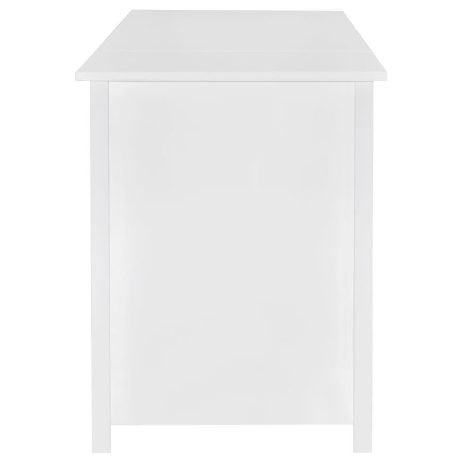 Dylan - 4 - Drawer Lift Top Office Desk - White High Gloss Lift Top Desk modern furniture Contempo Furniture