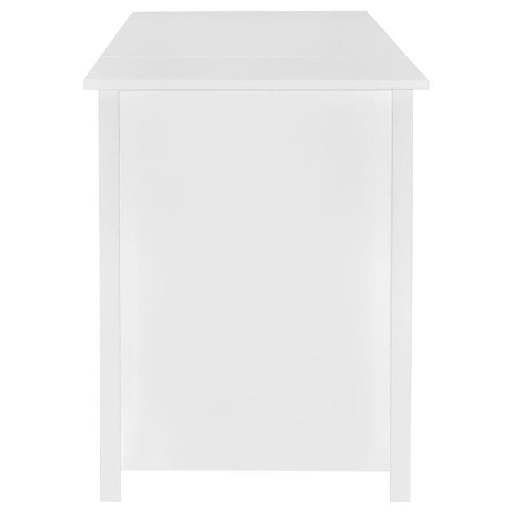 Dylan - 4 - Drawer Lift Top Office Desk - White High Gloss Lift Top Desk modern furniture Contempo Furniture