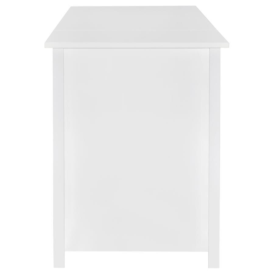 Dylan - 4 - Drawer Lift Top Office Desk - White High Gloss Lift Top Desk modern furniture Contempo Furniture