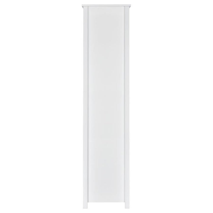 Dylan - 4 - Shelf Storage Bookshelf - White High Gloss Standard Bookcase modern furniture Contempo Furniture