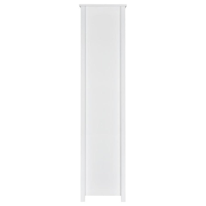 Dylan - 4 - Shelf Storage Bookshelf - White High Gloss Standard Bookcase modern furniture Contempo Furniture