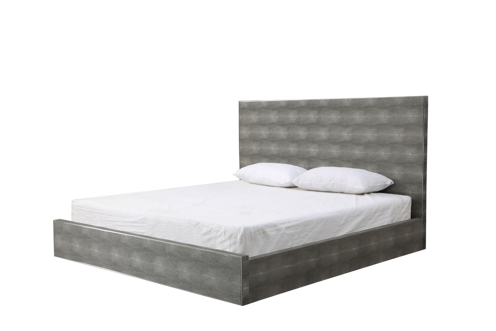 Dynasty - Eastern King Modern Shagreen Bed