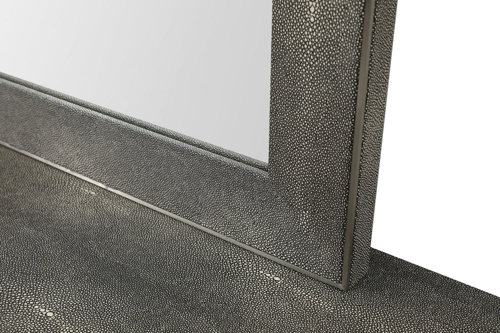 Dynasty - Modern Shagreen Mirror - View 2