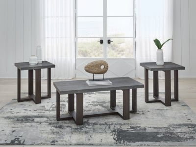 Dynnford Table (Set of 3) - Dark Gray Table Set modern furniture Contempo Furniture
