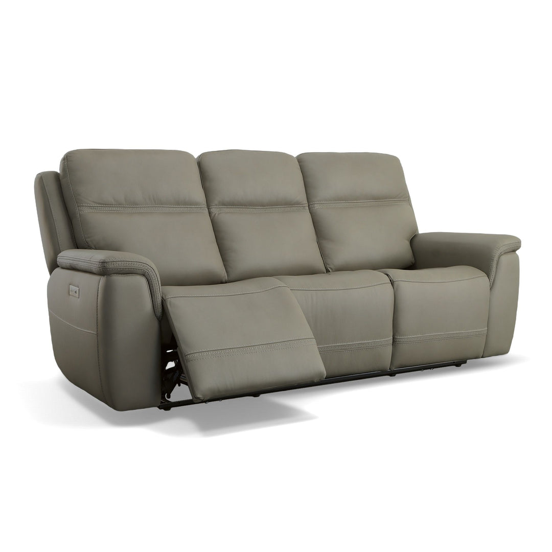 Flexsteel 1845-62PH-00901 Sawyer  Power Reclining Sofa With Power Headrests & Lumbar  Gray