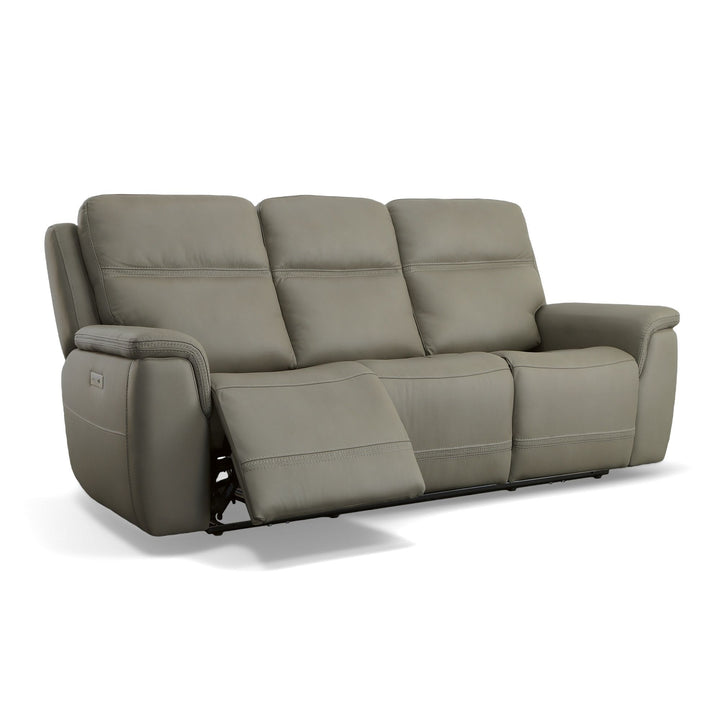 Flexsteel 1845-62PH-00901 Sawyer  Power Reclining Sofa With Power Headrests & Lumbar  Gray